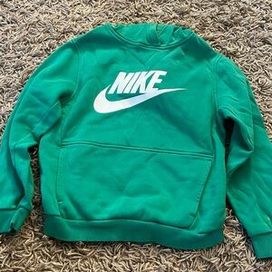 Boys Nike green hoodie